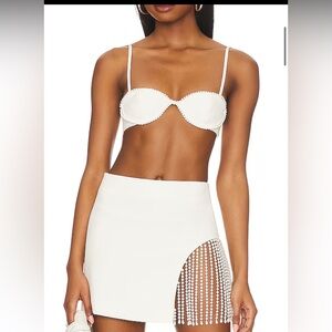 REVOLVE Camila Coelho size small skirt and matching bra top. Worn once.